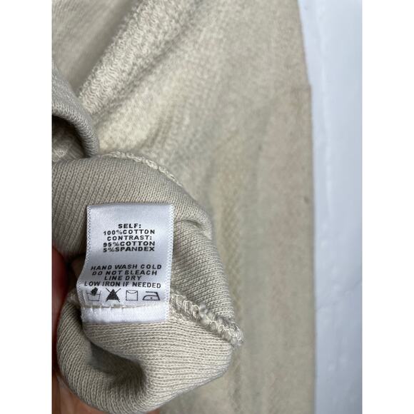 Kerrick Clothing Womens Cropped Collared Sweater Tan Size Medium - Picture 5 of 7